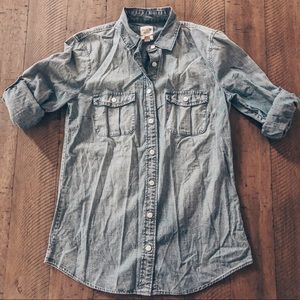 J.Crew Perfect Fit Chambray Button Down